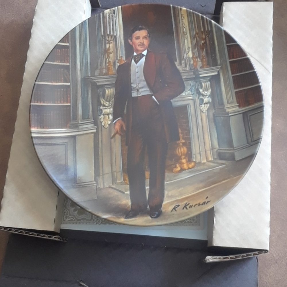Vintage Collectors Plate Gone with Wind